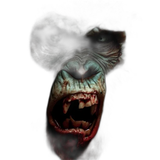 mask, face, creature, staff transparent PNG cut-out