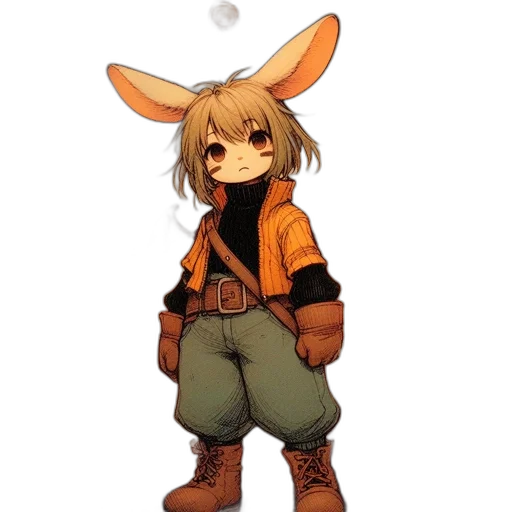 staff, animal, jacket, weapon transparent PNG cut-out