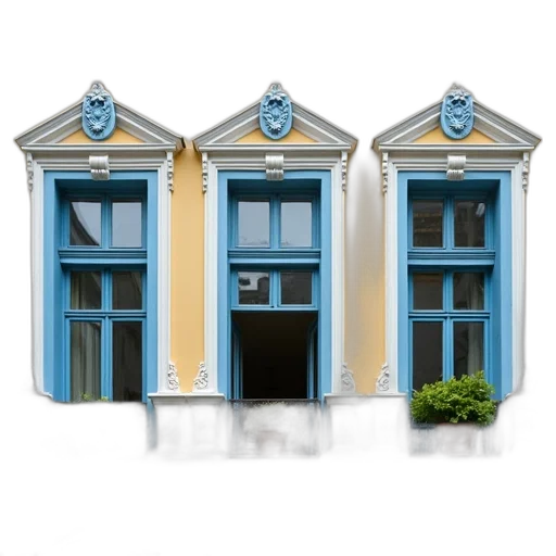 building, furniture, 3d render, concept art transparent PNG cut-out