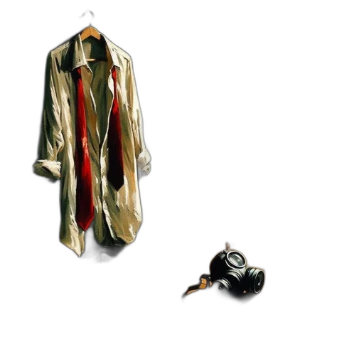 jacket, dress, jewelry, staff transparent PNG cut-out