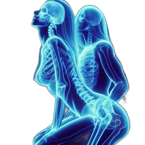 jewelry, robot, neon lights, another transparent PNG cut-out