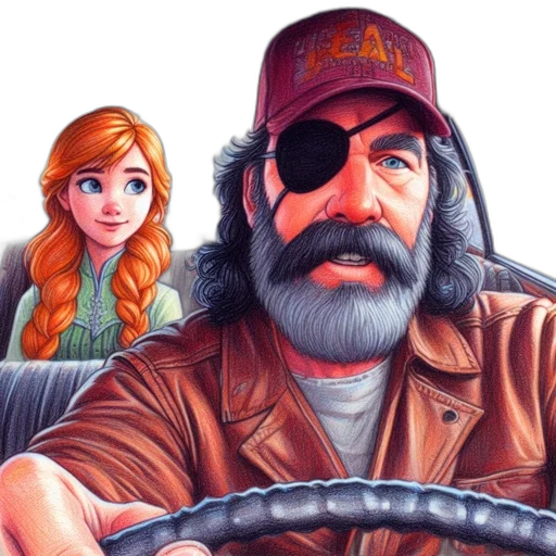 car, comic book art, cartoon, concept art transparent PNG cut-out