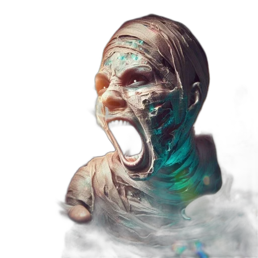 creature, mask, face, concept art transparent PNG cut-out