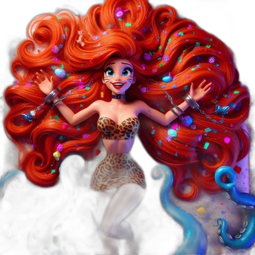 dress, hair, fantasy art, concept art transparent PNG cut-out