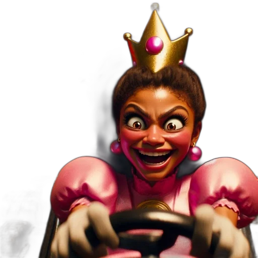 crown, face, concept art, 3d render transparent PNG cut-out