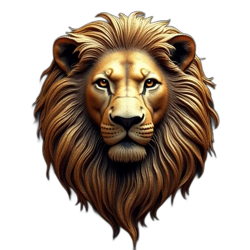 animal, crown, photorealistic, fantasy art transparent PNG cut-out