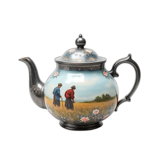 photorealistic, 3d render, oil painting, silver transparent PNG cut-out