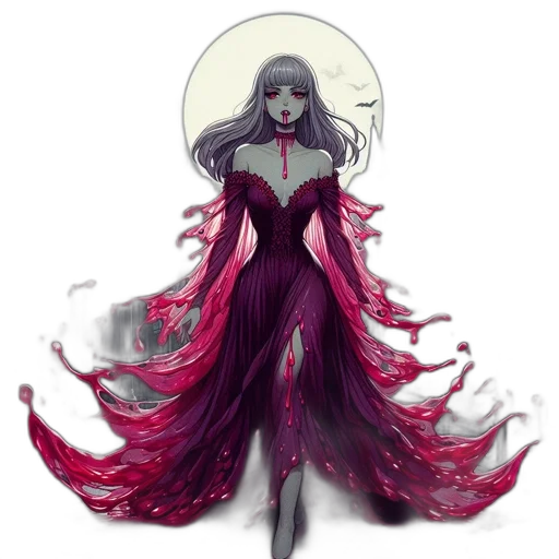 dress, creature, fantasy art, concept art transparent PNG cut-out