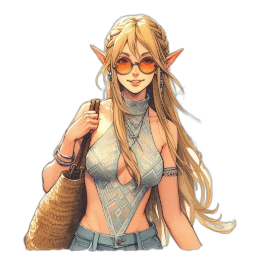 staff, fantasy art, concept art, pixel art transparent PNG cut-out