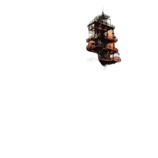 robot, crown, building, weapon transparent PNG cut-out