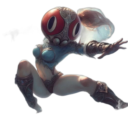 robot, creature, mask, weapon transparent PNG cut-out