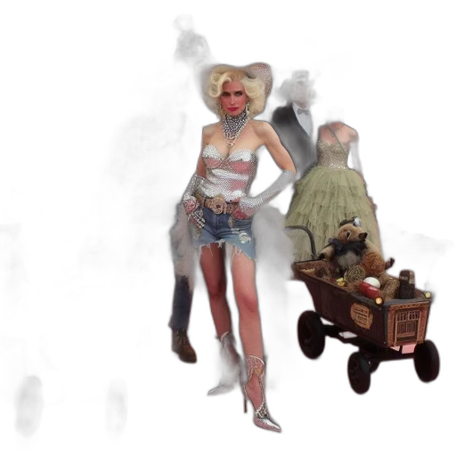 concept art, fantasy art, 3d render, pixel art transparent PNG cut-out