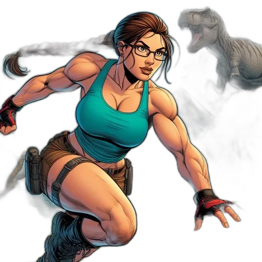 comic book art, concept art, fantasy art, cartoon transparent PNG cut-out