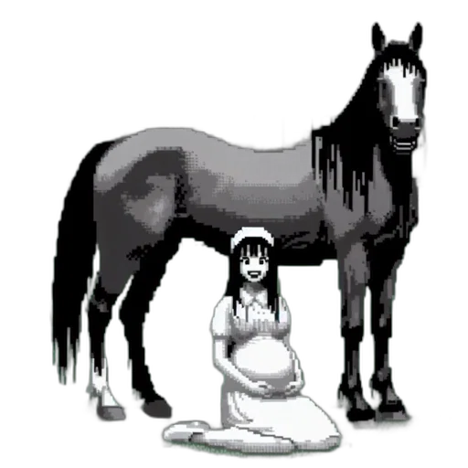 animal, creature, dress, pixel art transparent PNG cut-out