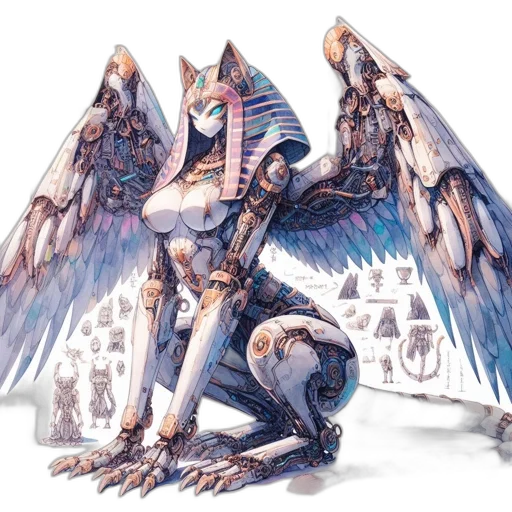robot, dragon, creature, animal transparent PNG cut-out