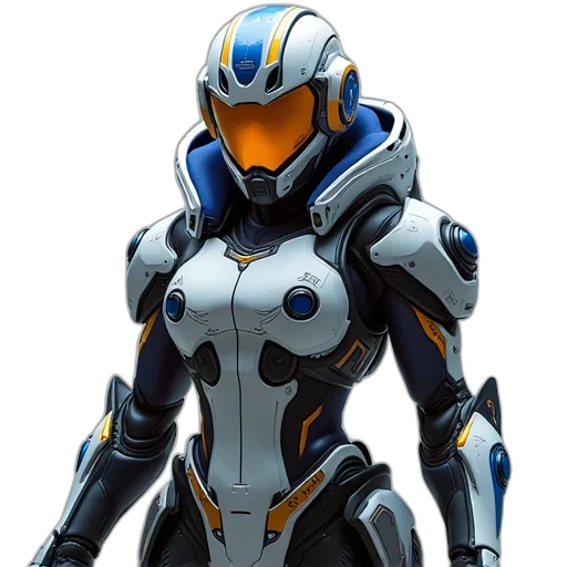 robot, concept art, 3d render, pixel art transparent PNG cut-out