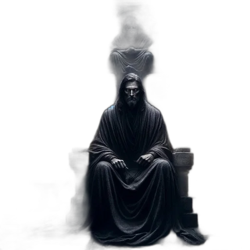 mask, staff, crown, creature transparent PNG cut-out