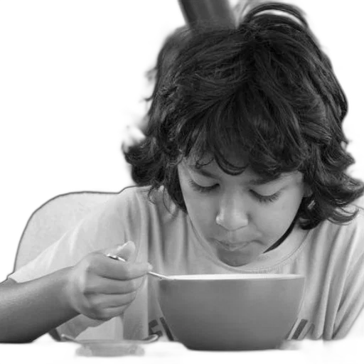 food, photorealistic, young, boy transparent PNG cut-out