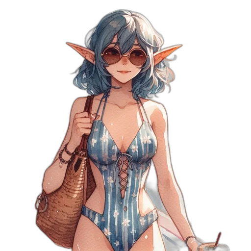 dress, staff, fantasy art, concept art transparent PNG cut-out