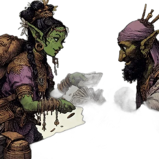 concept art, fantasy art, comic book art, watercolor transparent PNG cut-out