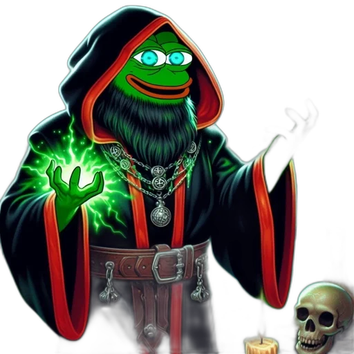 jacket, mask, staff, creature transparent PNG cut-out