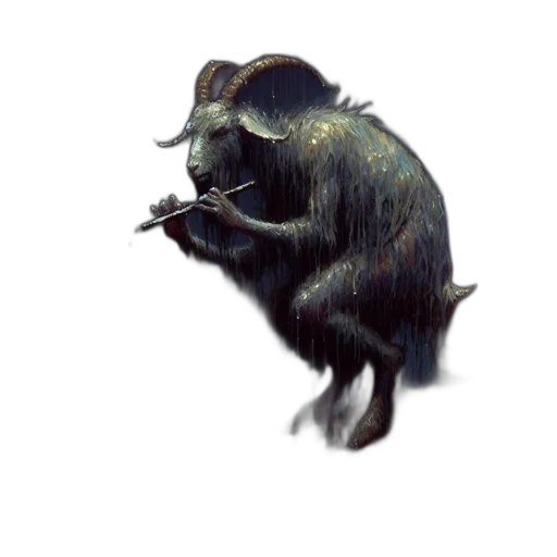 animal, creature, staff, hat transparent PNG cut-out