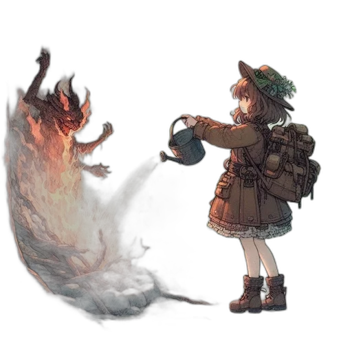 staff, weapon, dragon, hat transparent PNG cut-out