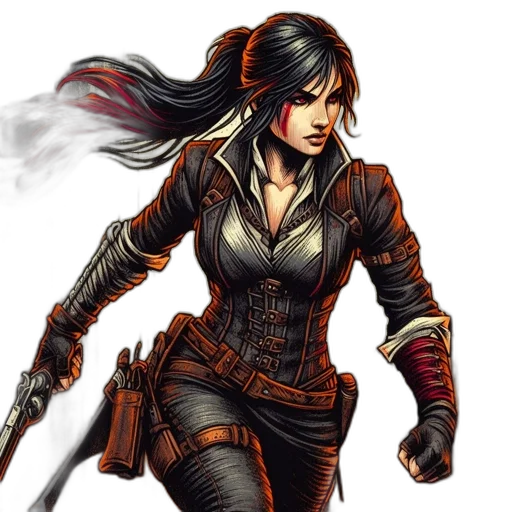 fantasy art, concept art, comic book art, pixel art transparent PNG cut-out