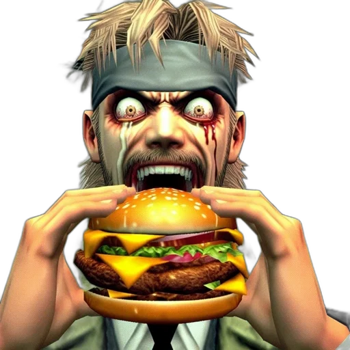 food, face, concept art, pixel art transparent PNG cut-out