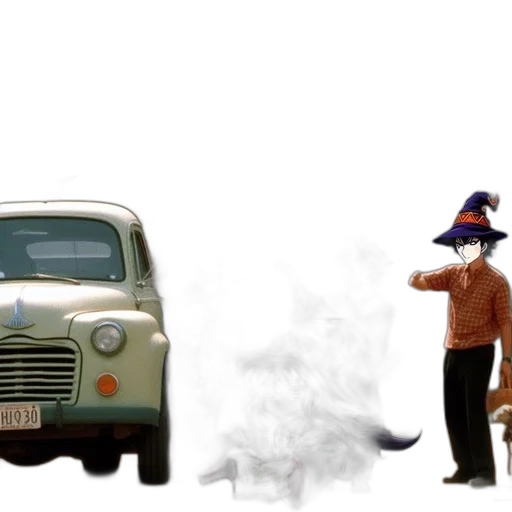 car, hat, mask, concept art transparent PNG cut-out