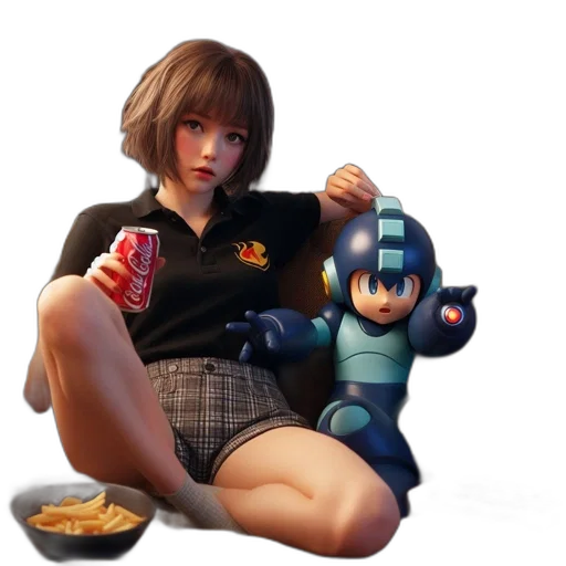 robot, food, jacket, creature transparent PNG cut-out