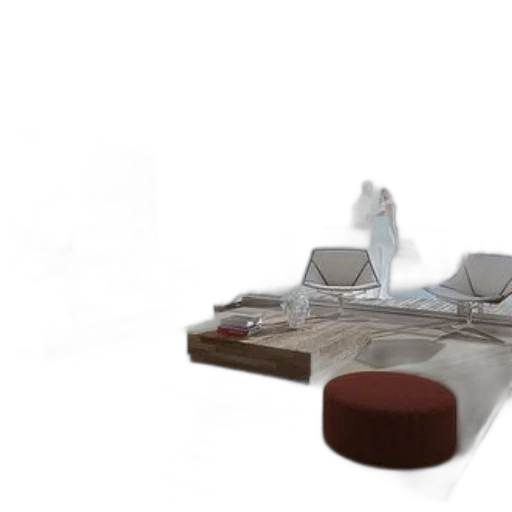 furniture, 3d render, concept art, photorealistic transparent PNG cut-out