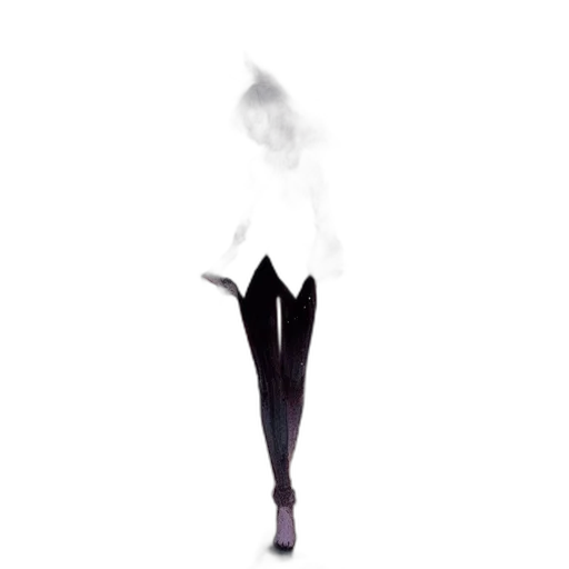 jacket, dress, staff, shoes transparent PNG cut-out
