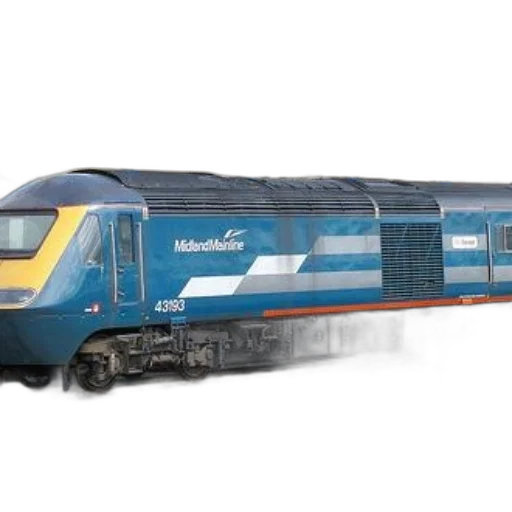 3d render, blue, yellow, train transparent PNG cut-out