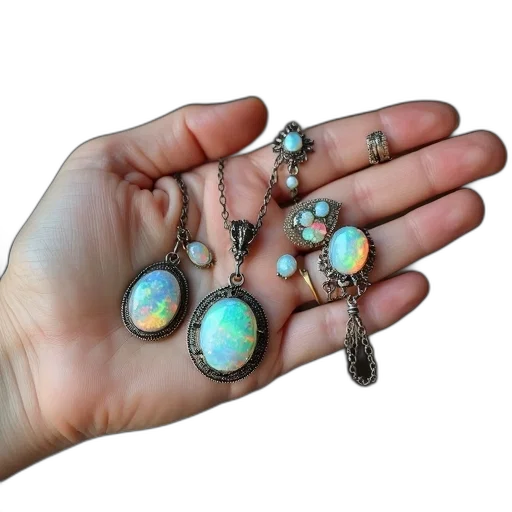 jewelry, collection, antique, silver transparent PNG cut-out