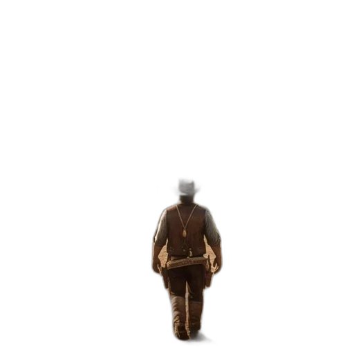 jacket, staff, hat, robot transparent PNG cut-out