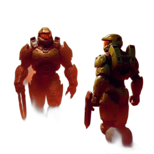 robot, creature, concept art, 3d render transparent PNG cut-out