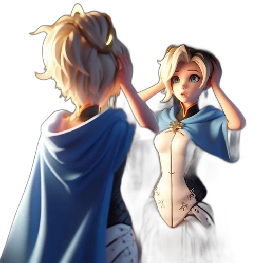 dress, crown, staff, mask transparent PNG cut-out