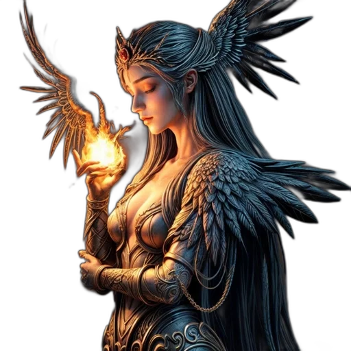 jewelry, dragon, staff, sword transparent PNG cut-out