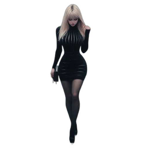 dress, 3d render, concept art, fantasy art transparent PNG cut-out