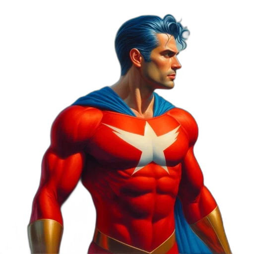 comic book art, concept art, 3d render, photorealistic transparent PNG cut-out