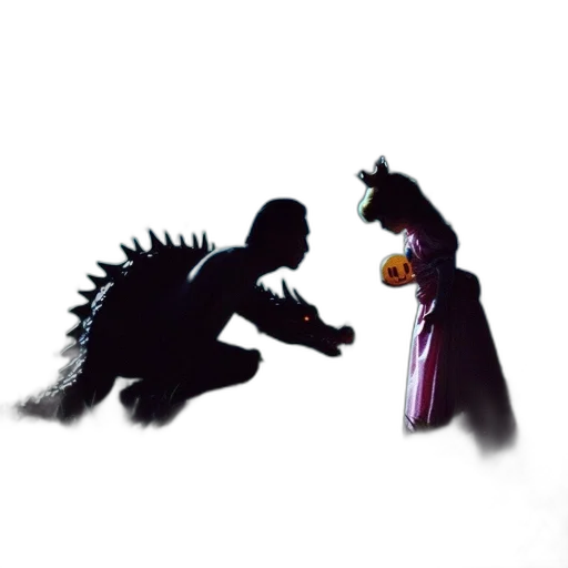 dragon, creature, crown, animal transparent PNG cut-out