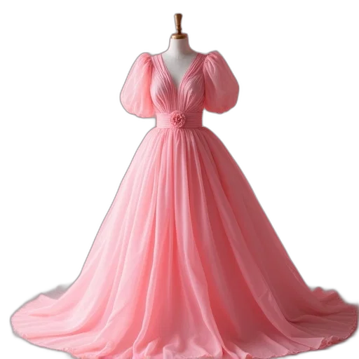 dress, 3d render, concept art, photorealistic transparent PNG cut-out