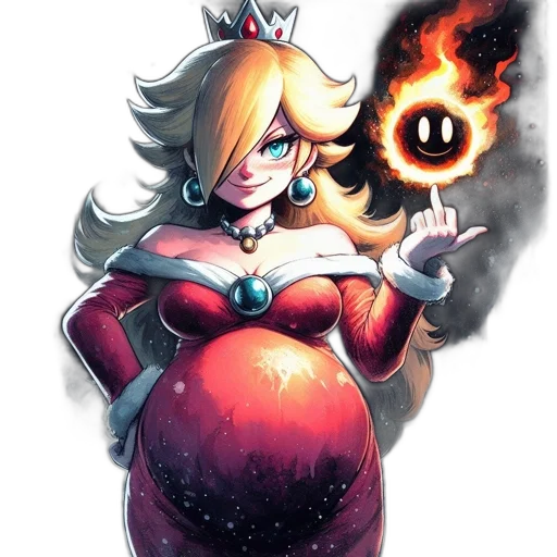 crown, dress, staff, concept art transparent PNG cut-out