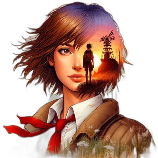 face, concept art, fantasy art, photorealistic transparent PNG cut-out