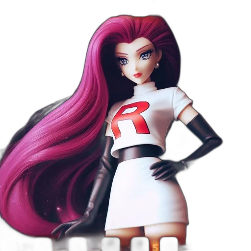robot, dress, staff, hair transparent PNG cut-out