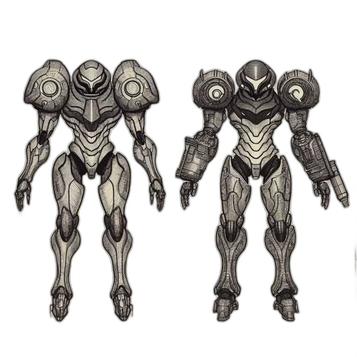 robot, concept art, 3d render, fantasy art transparent PNG cut-out