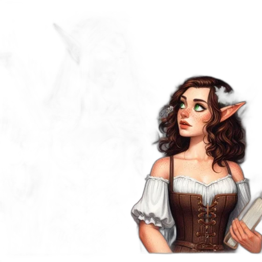 staff, dress, fantasy art, concept art transparent PNG cut-out