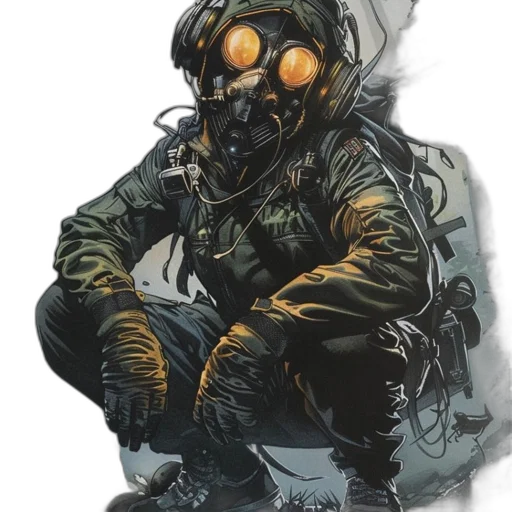 mask, jacket, creature, face transparent PNG cut-out