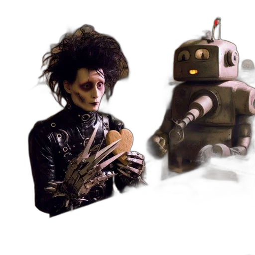 robot, creature, concept art, cyberpunk transparent PNG cut-out